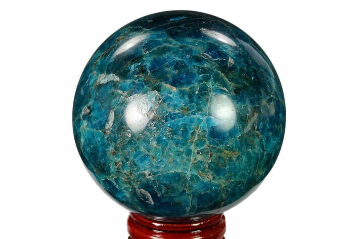 Bright Blue Apatite Sphere - Madagascar #154234